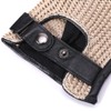 Harssidanzar Mens Touchscreen Crochet Stringback Driving Gloves GM030,Beige,Size M