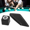 Magnetic Billiard Chalk Holder Aluminium Alloy Black with Leather Belt