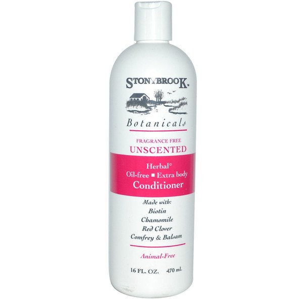 Stoney Brook Botanicals Unscented Conditioner, 16 Ounce - 6 per case.