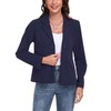 YOUNIFIZ Women's Long Sleeve Blazer Button Front Notched Lapel Jacket