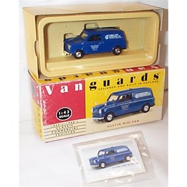 corgi vanguards austin mini cable & wireless van 1.43 scale diecast model