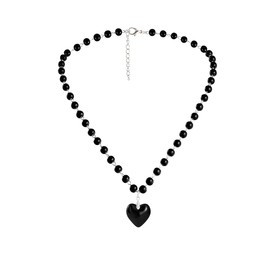 Eigso Gothic Chain Necklace Chokers for Women Men Classic Droping Pendant Collar for Women Men, Zinc, No Gemstone