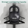 Dimyno Corner Shower Caddy Tension Pole, 4 Tier Adjustable Rustproof