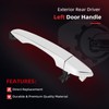 cciyu Exterior Door Handle - Rear Driver Left Chrome (1pc)