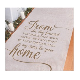 from This Day Forward Wedding Ceremony Aisle Runner (100 ft) Perfect for Indoor, Outdoor, Beach Weddings