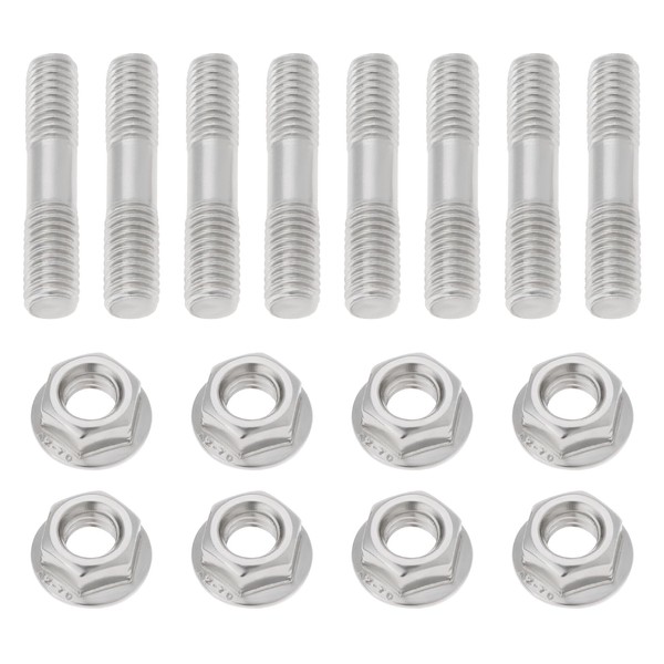 SING F LTD 8 Sets M8x1.25 Double Headed Bolt Nut