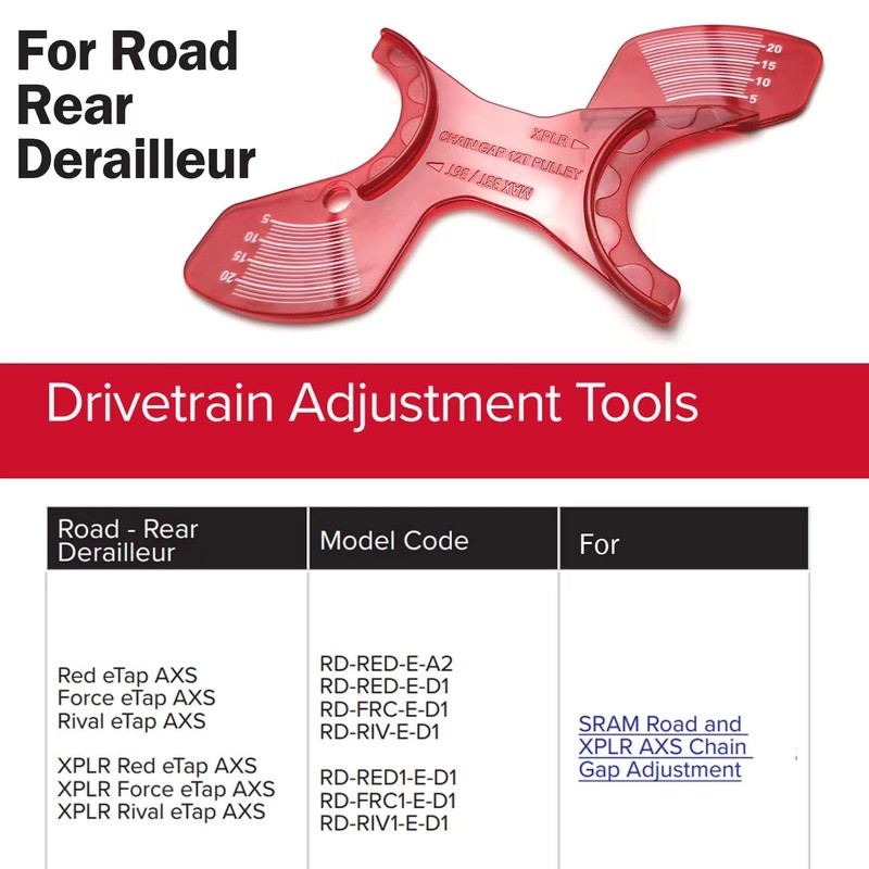 TAKEWELL Chain Gap Adjustment Tool for SRAM Road and XPLR