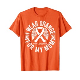 I Wear Orange For My Mom Orange Ribbon COPD Awareness T-Shirt