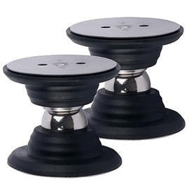 RV Magnetic Door Catch, Easy to Install RV Door Holder Catches with Adhesives, Sturdy Stopper for RV Camper Trailer Motor Home Boat Compartments Cargo(Black, 2 Pack)