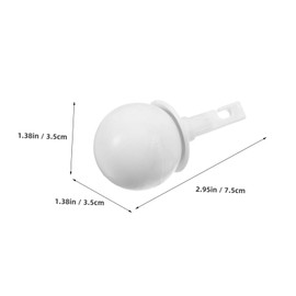 Gatuida Hook Type Cane Tip Replacement Durable Rotating Head for Improved Mobility and Safety Compatible with Hook Canes for Blind Users Enhances Maneuverability and Stability