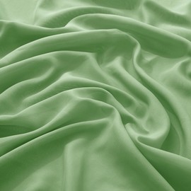 VACVELT Sage Green Chiffon Fabric by The Yard, 60 Inch Wide Chiffon Sheer Fabric Bolt Wedding Draping Fabric, Soft Chiffon Fabric for Wedding Arch Draping Backdrop, Party Decoration (Pre-Cut, 1 Yard)
