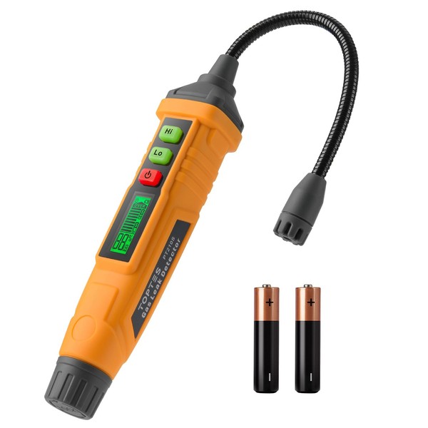TopTes PT210S Gas Leak Detector, Natural Gas Detector with 4-inch