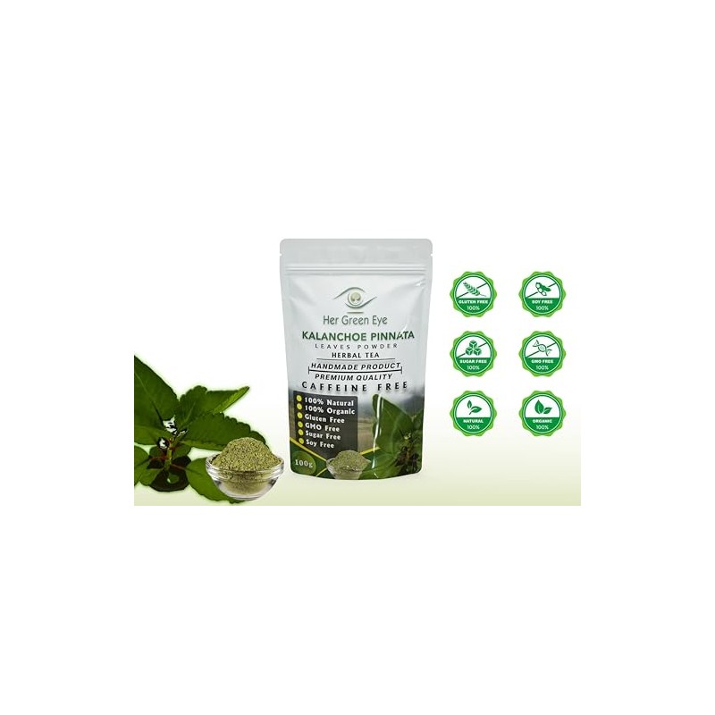 100g Kalanchoe Pinnata Leaves Powder - 100% Pure, Organic Dried
