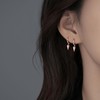 SLUYNZ 925 Sterling Silver Spike Hoop Earrings for Women Teen