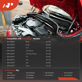 A-Premium Engine Crankcase Vent Valve Oil Separator Compatible with Volkswagen Jetta 2013-2017, Passat 2014-2017, Golf 2015-2017, Beetle 2013-2017, GTI, Golf Alltrack, Golf SportWagen, 1.8L 2.0L