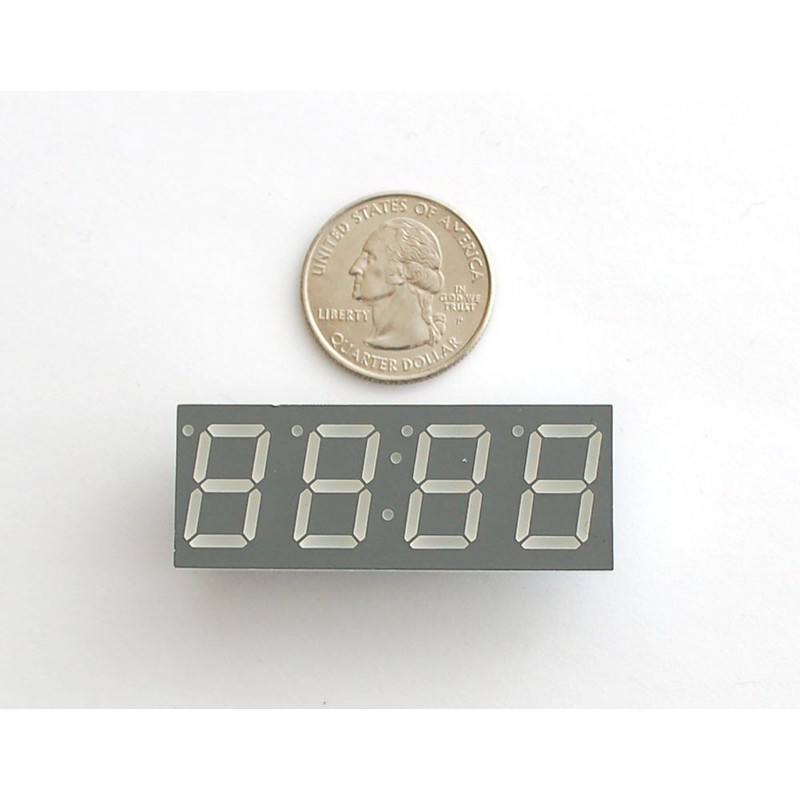 Adafruit Yellow 7-segment clock display - 0.56" digit height [ADA811]