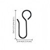 CNglam Metal Curtain Track Hooks S Shaped Drape Wire Hooks