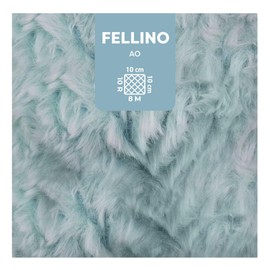 myboshi Fellino Fluffy Fur Wool for Crochet and Knitting, Teddy Wool in Fur Look, Super Bulky, 100 g, 65 m Light Blue (Ao), 3 Balls