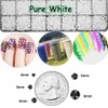 22000pcs Resin Rhinestones for Crafting, Jelly Pure White 2mm 3mm