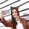Frcolor Cat Ear Headband Brown Cat Ears Leopard Print Transformation