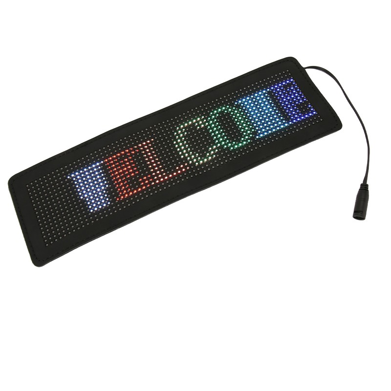 LED Car Sign App Programmable USB 5V Car Plug 12‑24V