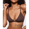 INLYRIC Women's Inbarely Triangle Bralette Plunge Unlined Seamless Bra Wireless