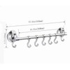 iRomic Suction Cup Hook Hanger Holder Rack Rail Towel Bar