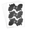 Papierdrachen 24 Easter Stickers for Crafts and Decorating, Motif, Black