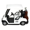 Box of 12 White Golf Carts, 4Ã‚½ Die-cast Metal with