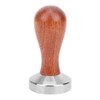 51mm Stainless Steel Coffee Tamper Wooden Handle Coffee Powder Hammer