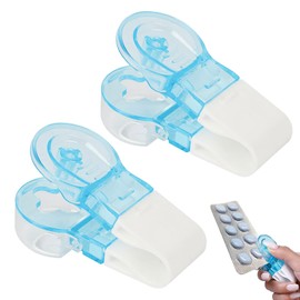 2PCS Pill Popper for Blister Packs Effortless Pill Removing Pill Popper for Blister Pack Safe and Environmentally Friendly Portable Pill Taker Remover for The Elderly and Limited Hands