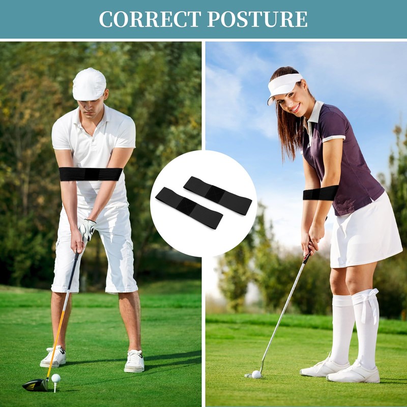 TMZELOA Golf Swing Training Aid Pack of 2 Golf Swing