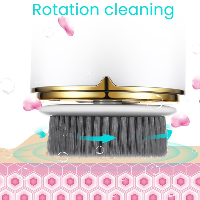 Electric Facial Cleanser 2 Gears Deep Clean Dustproof Waterproof Gentle
