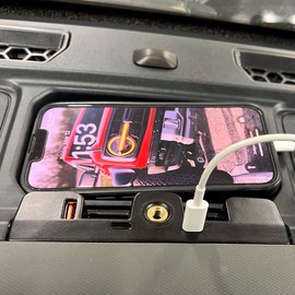 IAG I-Line Dashboard USB Expansion Dock Hub for Ford Bronco 2021+ 2/4 Door (Not Sport), 3 Ports Charging Station with 1 USB-A, 2 USB-C