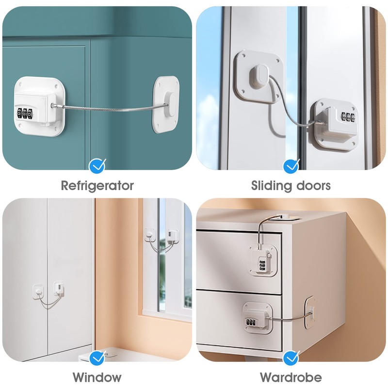Yosemy Child Safety Cabinet Lock Fridge Lock with Digital Password