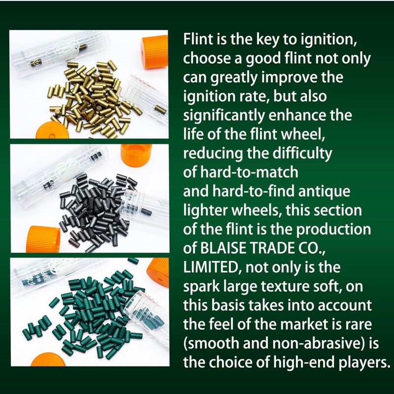 100 Pcs Lighter Flint Refills - Universal Lighter Accessories -