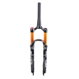 BOLANY Bike Suspension Fork MTB Bicycle Magnesium Alloy Suspension Front Fork 26/27.5/29 inch,120mm Straight Steerer and Tapered Steerer Air Fork (Manual Lockout - Remote Lockout)