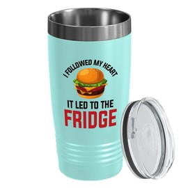 Dietetics Teal Edition Viking Tumbler 20oz - I followed my heart - Registered Dietitian Nutritionist Foodies Vegan Vegetables Dietician Vegeterian Consultant