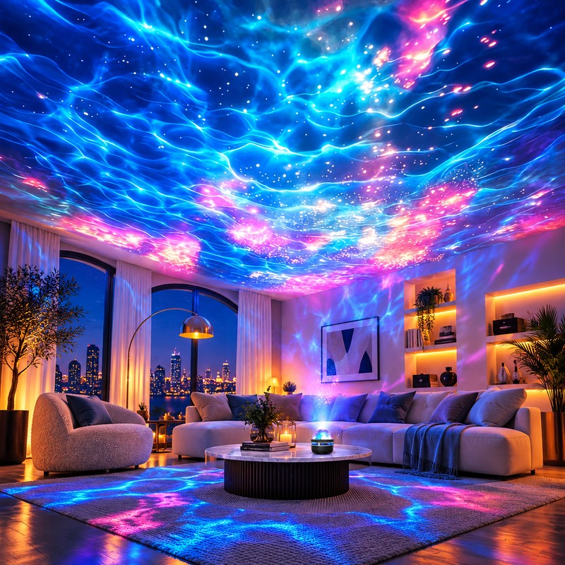 Galaxy Projector Ocean Wave for Bedroom Ambiance – RGB Water