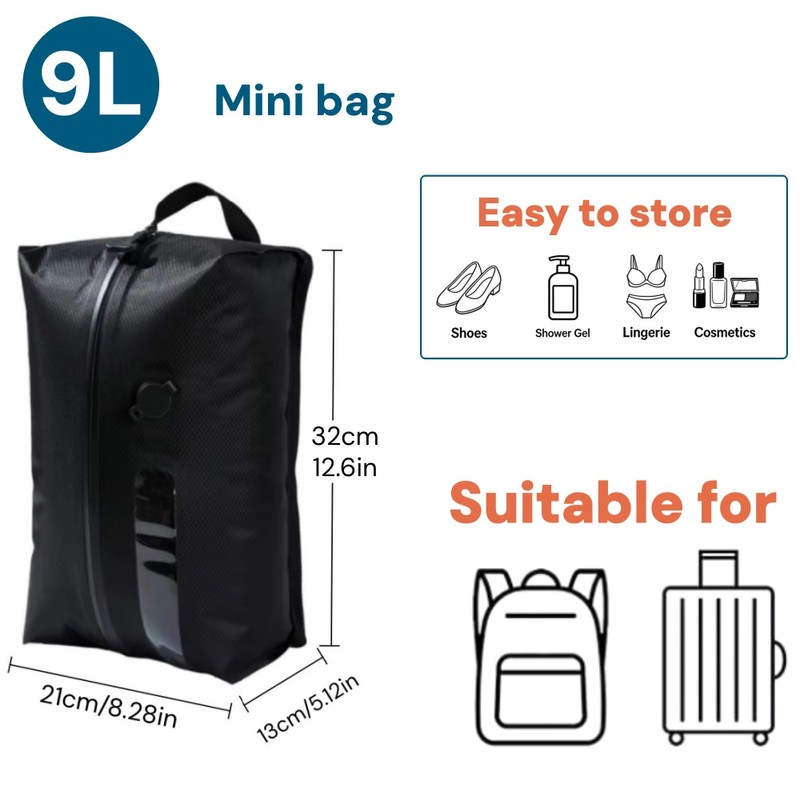 OrganiMax Vacuum Storage Bag Clothes – Foldable Breathable Compartment Bins,