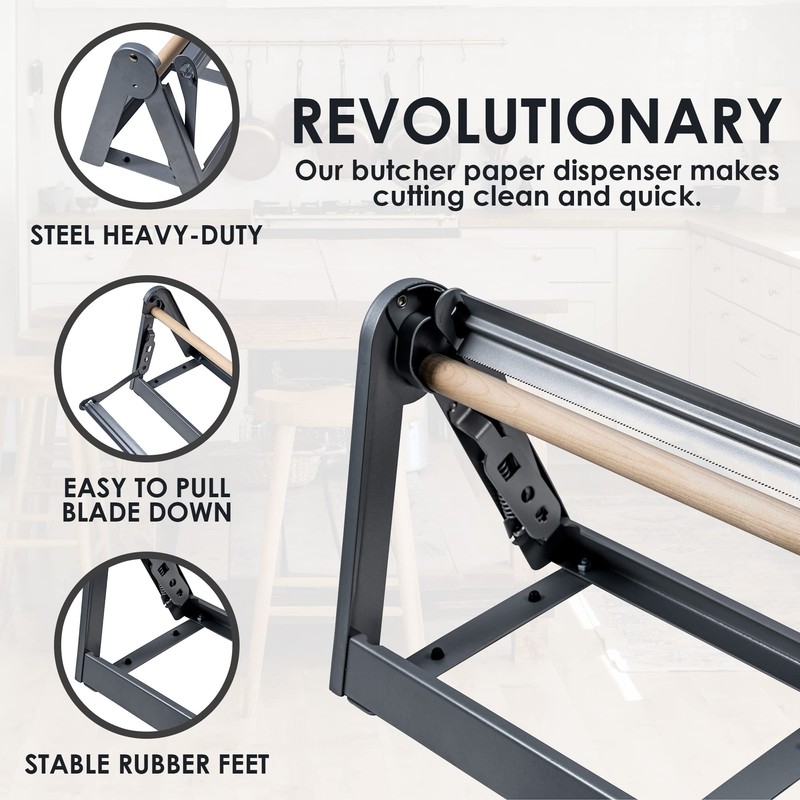West Palm Brands Paper Roll Cutter, Holder & Dispenser for
