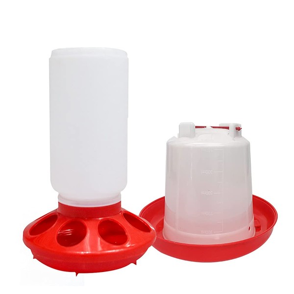 Lucky Farm Chick Feeder and Waterer kit 1L Drinker &