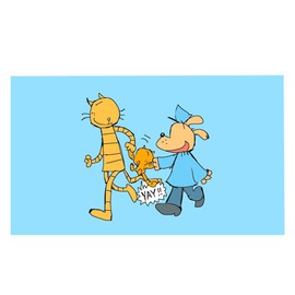 RFJYGWQM Detective Dog Beach Towel Pawlice Detective Beach Towel Super Absorbent & Quick-Dry,Lightweight & Soft Detective Hound Gaming Design Towel for Kids Fans Pool Beach Travel(Blue) 70x140cm