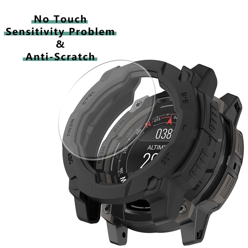 [1+4 Pack] Case with Tempered Glass Screen Protector Compatible with