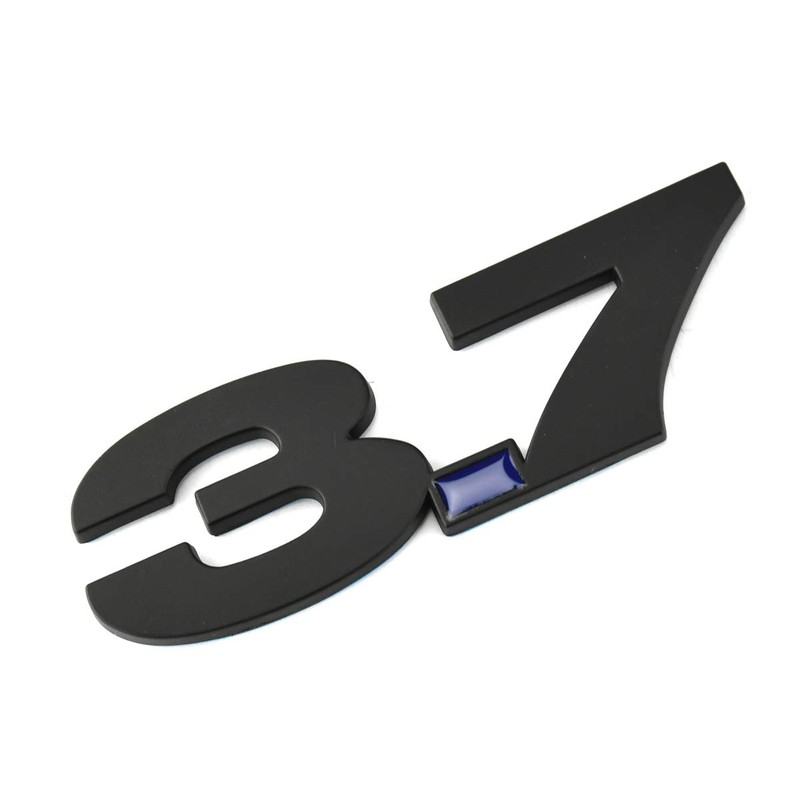 2pcs 3.7 Fender Side Emblems Badge 3D Decal Sticker Replacement