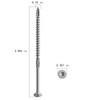 Wensilon #10 * 4" 304 Stainless Steel Deck Screws, (115pcs)2