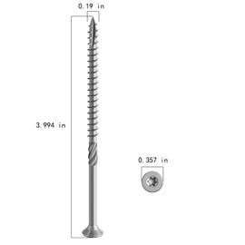 Wensilon #10 * 4" 304 Stainless Steel Deck Screws, (115pcs)2 lbs.Exterior Wood Screws, Rust Resistant epoxy Coated, Bronze, T25 Star Bit