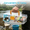 Fishing Tackle Box, Clear Plastic Fishing Bait and Lure Organizer