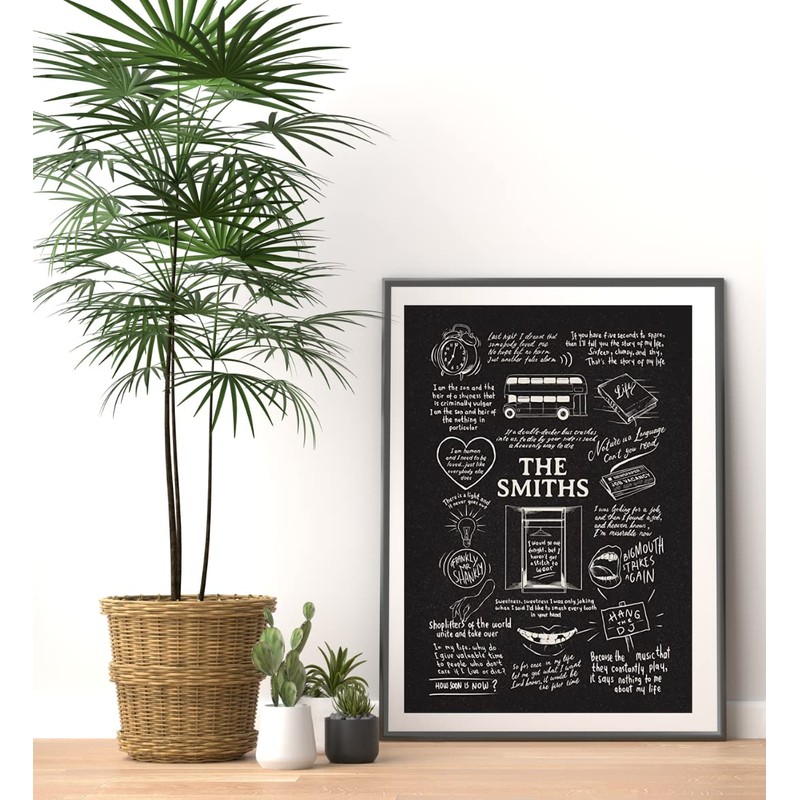 The Smiths Doodle Lyric Poster - The Smiths Print Gifts