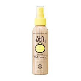 Sun Bum Revitalizing 3 in 1 Leave In Conditioner - Anti Frizz Detangler - Color Friendly with UV Protection - Enriched with Coconut Oil and Banana - 4
